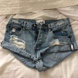 One teaspoon bandits jean shorts